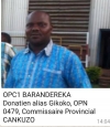 Donatien Barandereka, Commissaire provincial de la police à Cankuzo